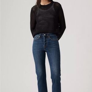 Levi's Dark Blue Straight Leg Women's Jeans